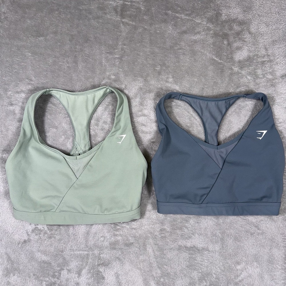 Gymshark Crossover Sports Bra Light Support Size Xtra Small Lot Of 2